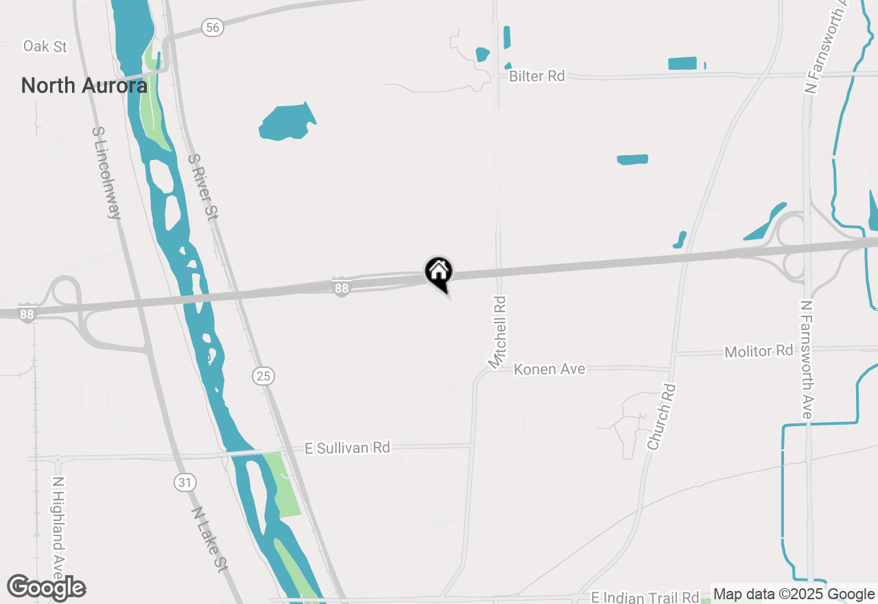 Map of 440 Woodlyn Drive, Aurora, IL 60505