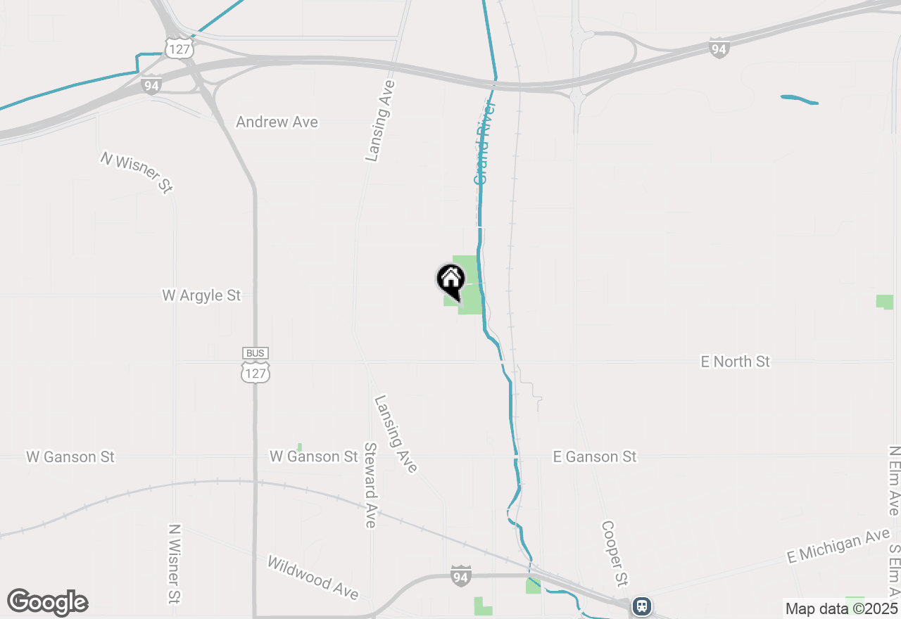 Map of 1015 N Blackstone Street, Jackson, MI 49202