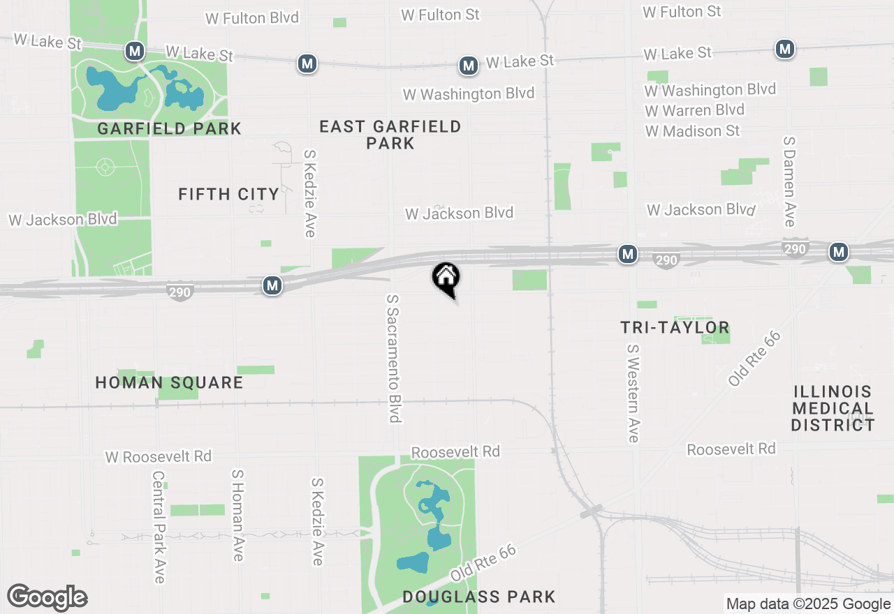 Map of 2838 W Flournoy Street, Chicago, IL 60612