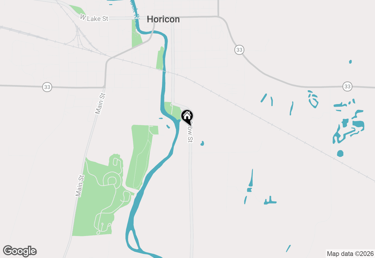 Map of 718 Stow Street, Horicon, WI 53032