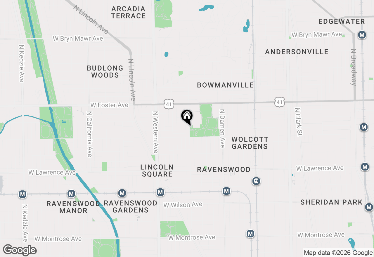 Map of 2208 W Winnemac Avenue #2, Chicago, IL 60625