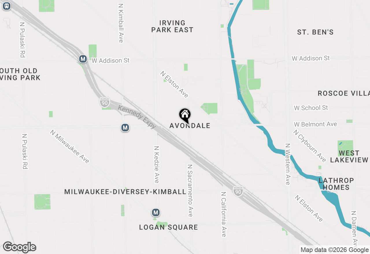 Map of 3013 W Belmont Avenue, Chicago, IL 60618
