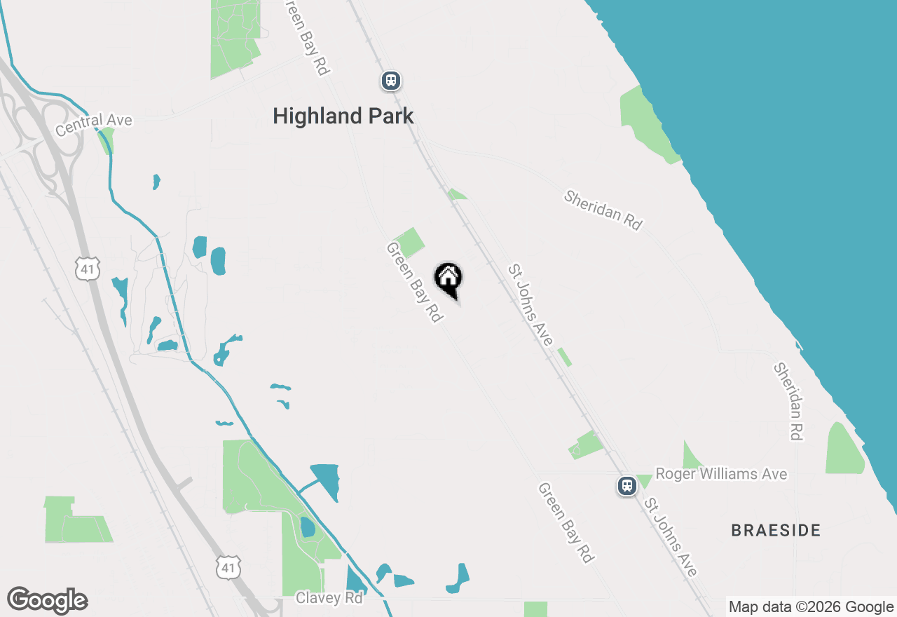 Map of 723 Detamble Avenue, Highland Park, IL 60035