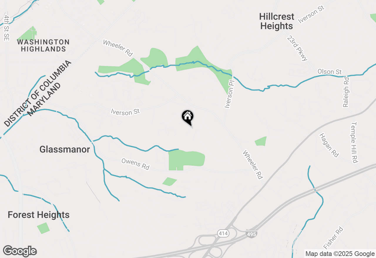 Map of 5019 Leland Drive, Oxon Hill, MD 20745