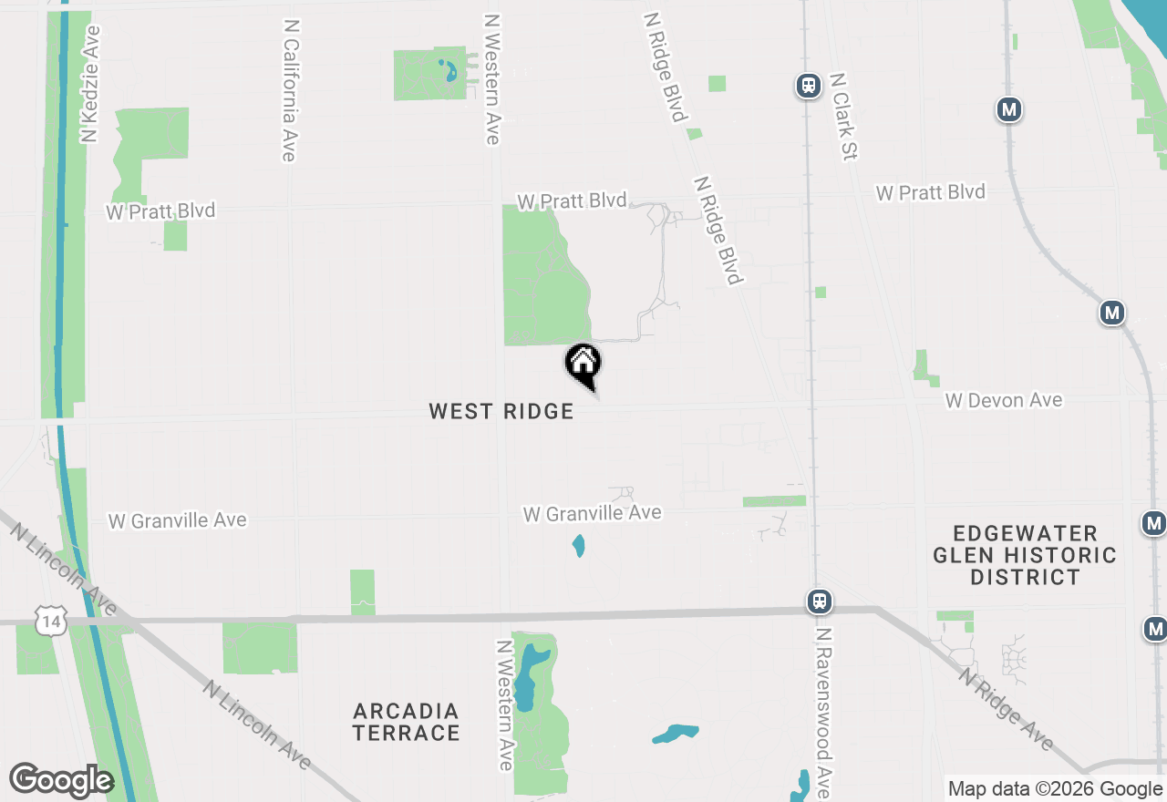 Map of 6403 N Bell Avenue #206, Chicago, IL 60645