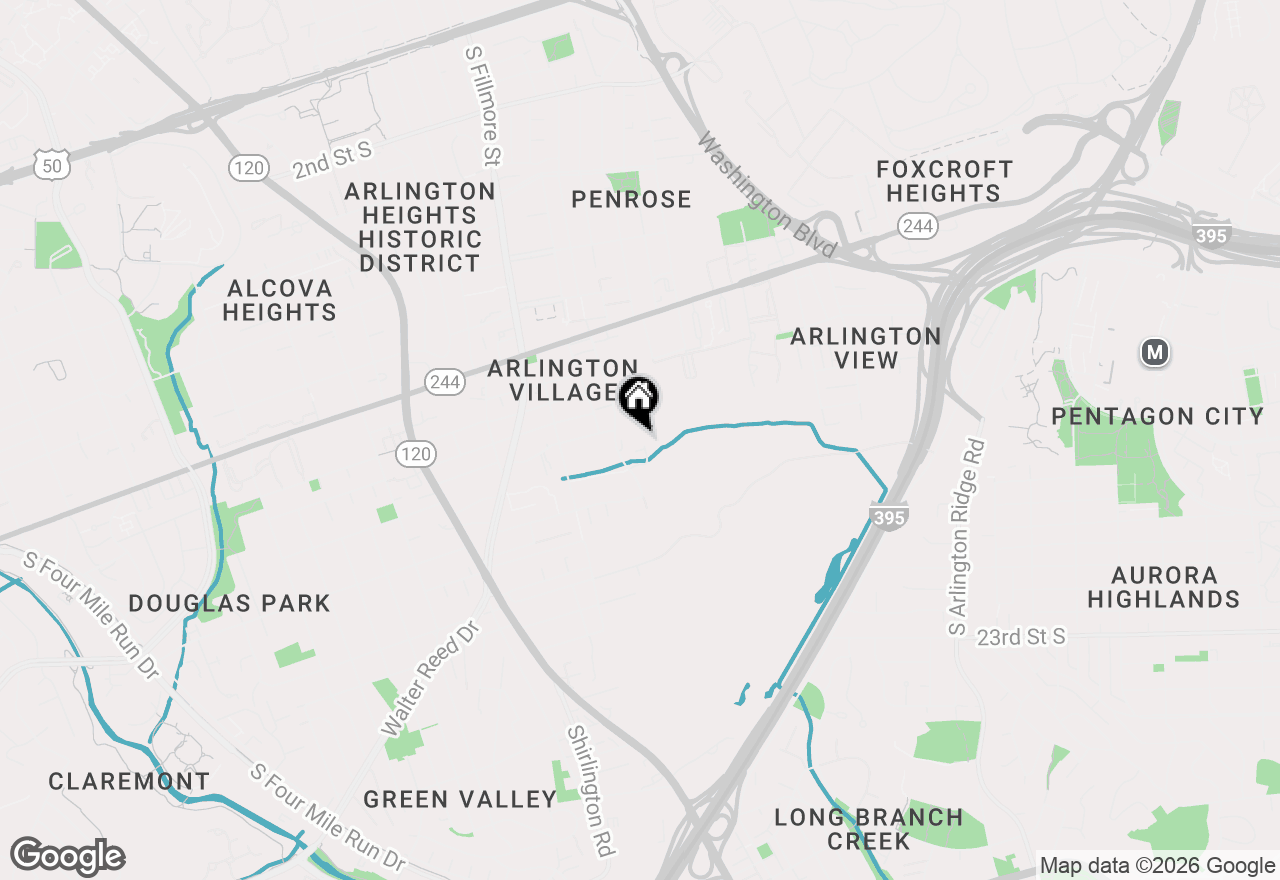 Map of 1401 S Barton Street #221, Arlington, VA 22204