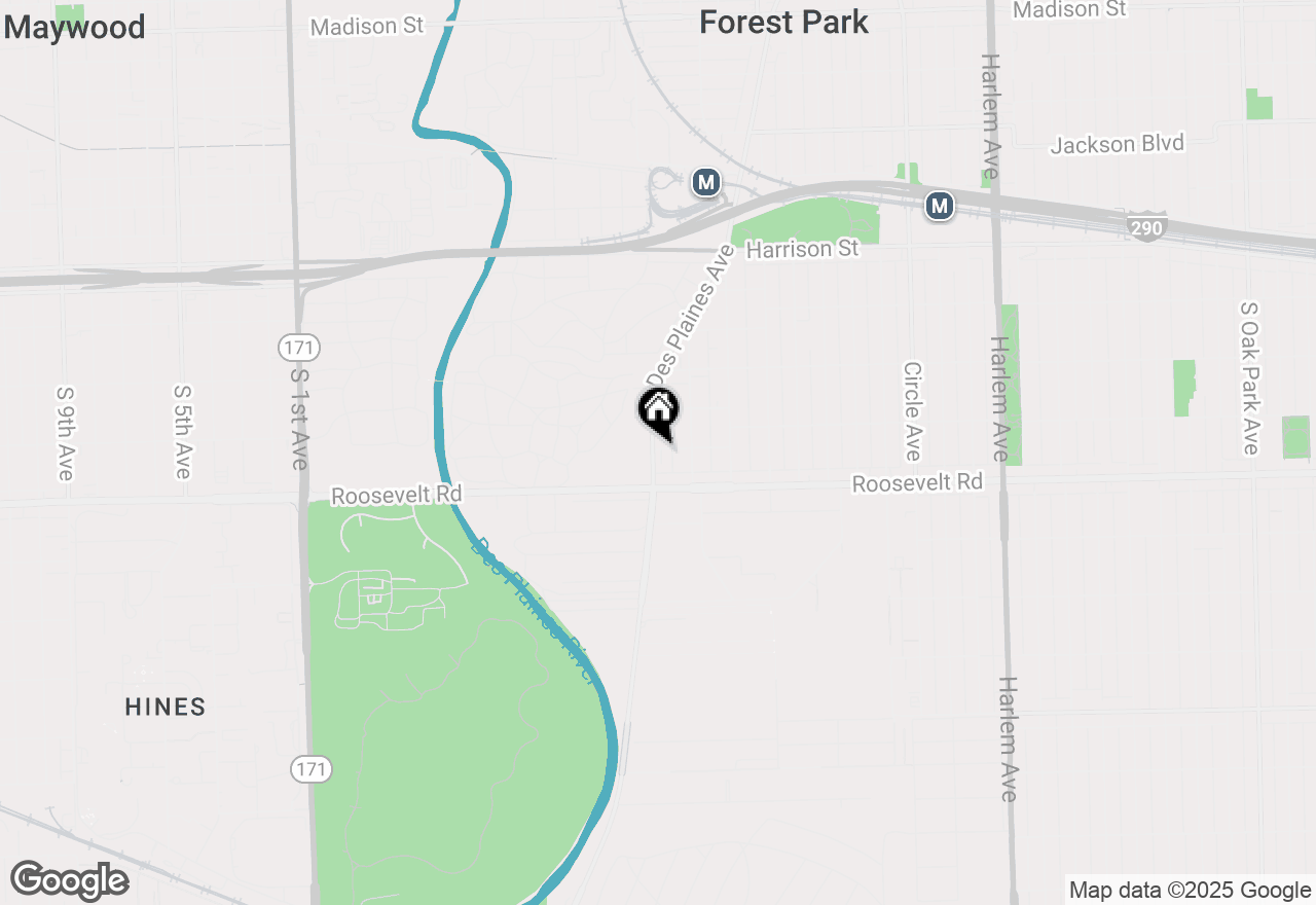 Map of 1110 Des Plaines Avenue #1110, Forest Park, IL 60130