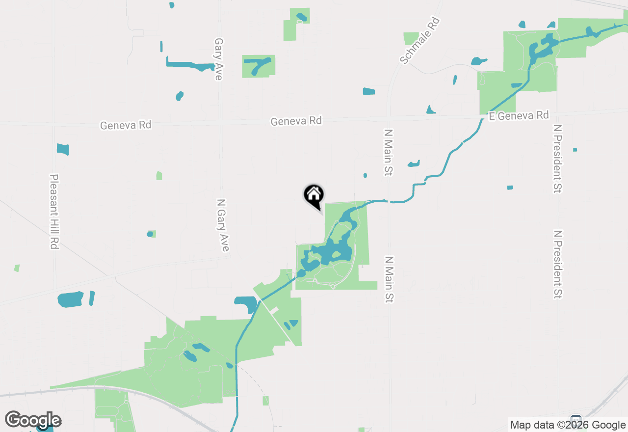 Map of N457 Papworth Street, Wheaton, IL 60187