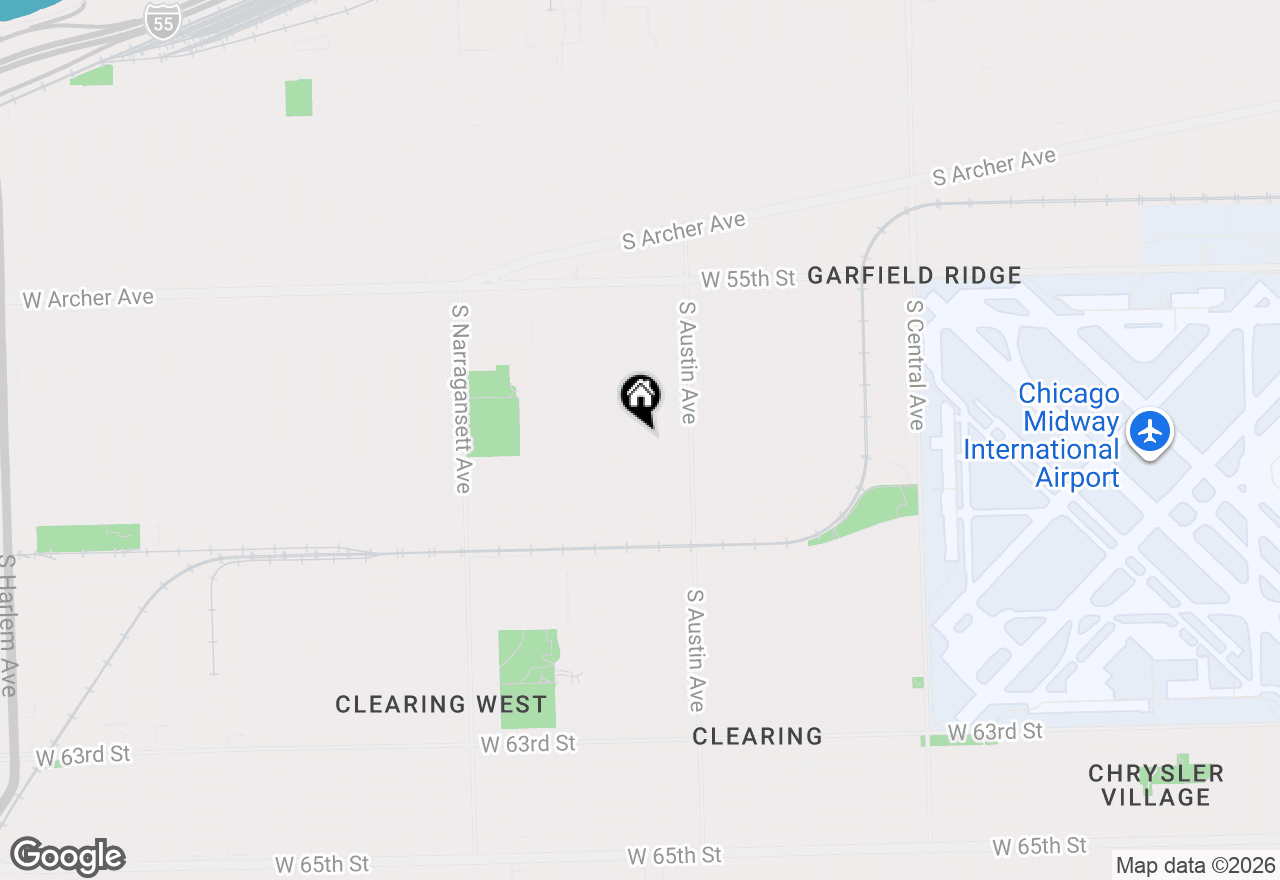 Map of 5747 S Meade Avenue, Chicago, IL 60638