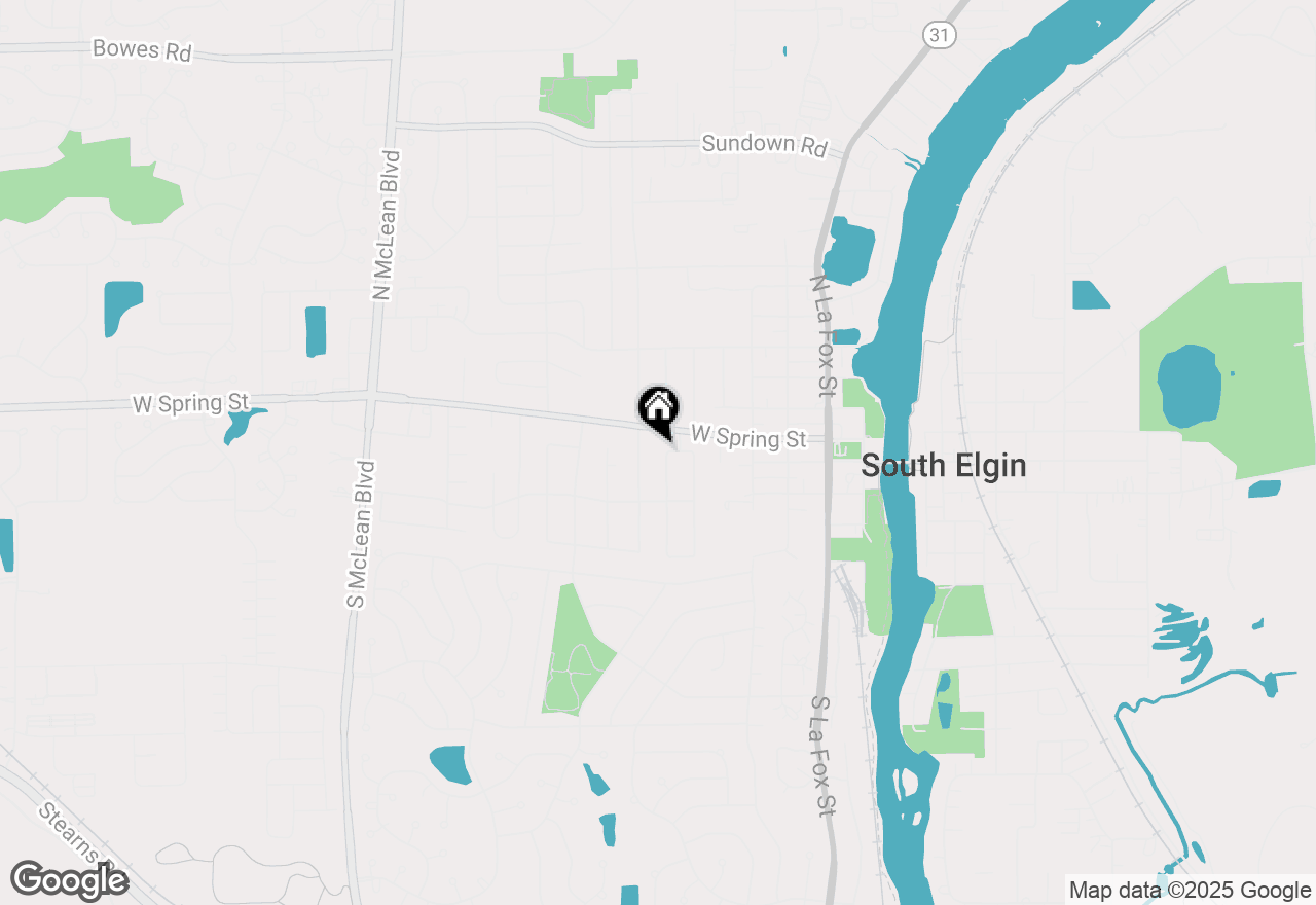 Map of 2 Sweetbriar Court, South Elgin, IL 60177