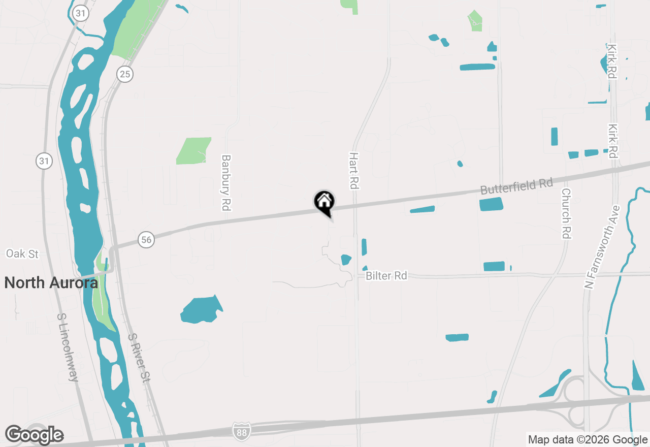 Map of 28 Oak Creek Court, North Aurora, IL 60542