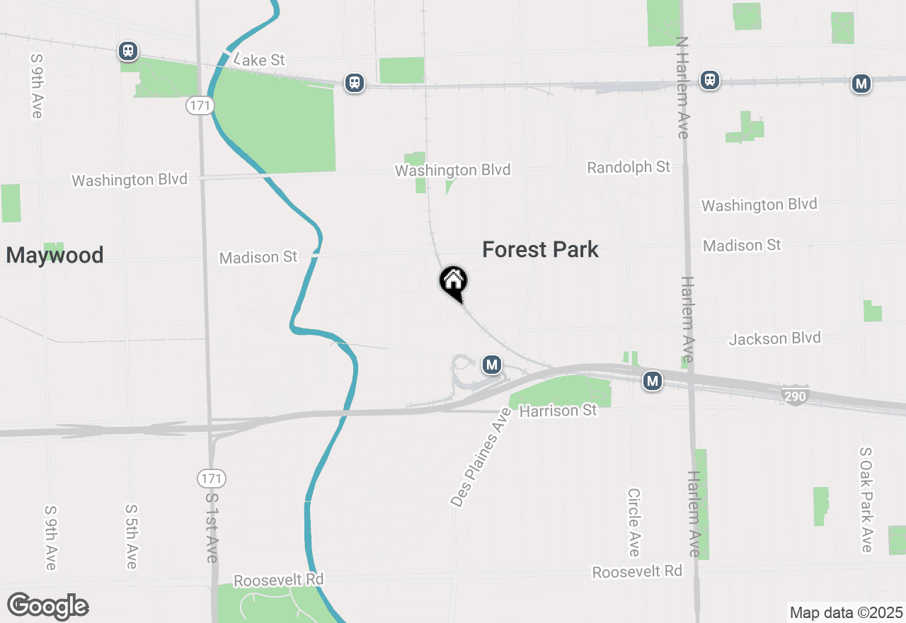 Map of 513 Grove Lane, Forest Park, IL 60130