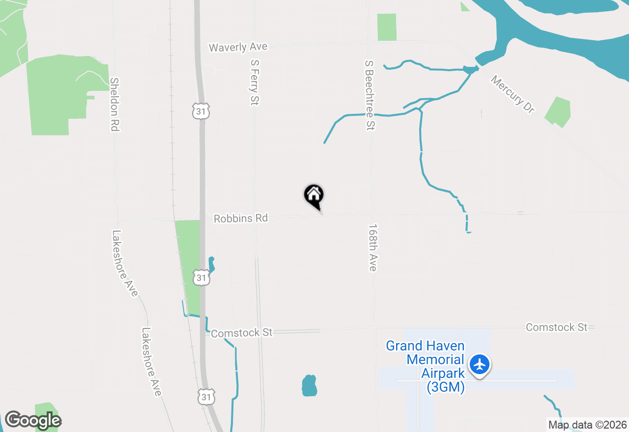Map of 17000 Robbins Road, Grand Haven, MI 49417