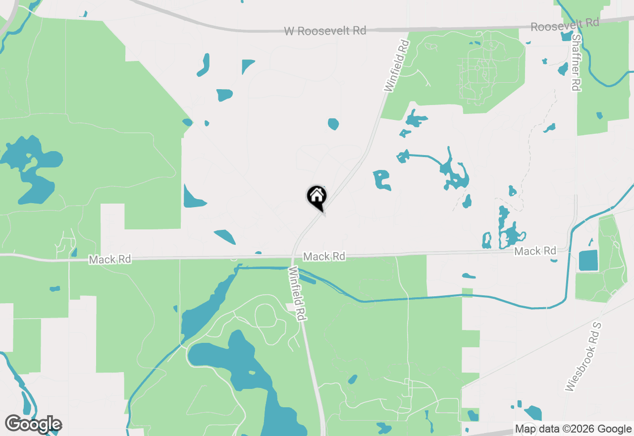 Map of 1S670 Winfield Road, Wheaton, IL 60189