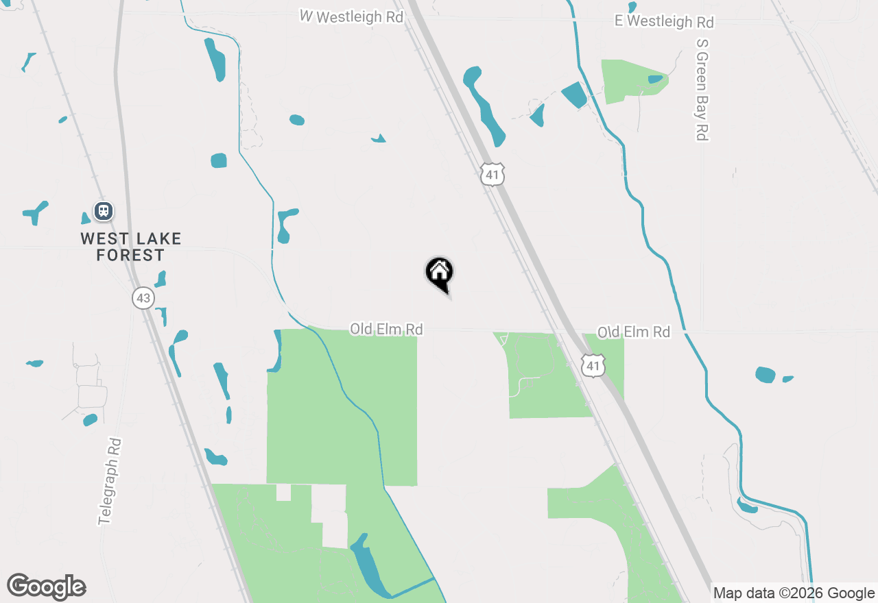 Map of 1123 Breckenridge Avenue, Lake Forest, IL 60045
