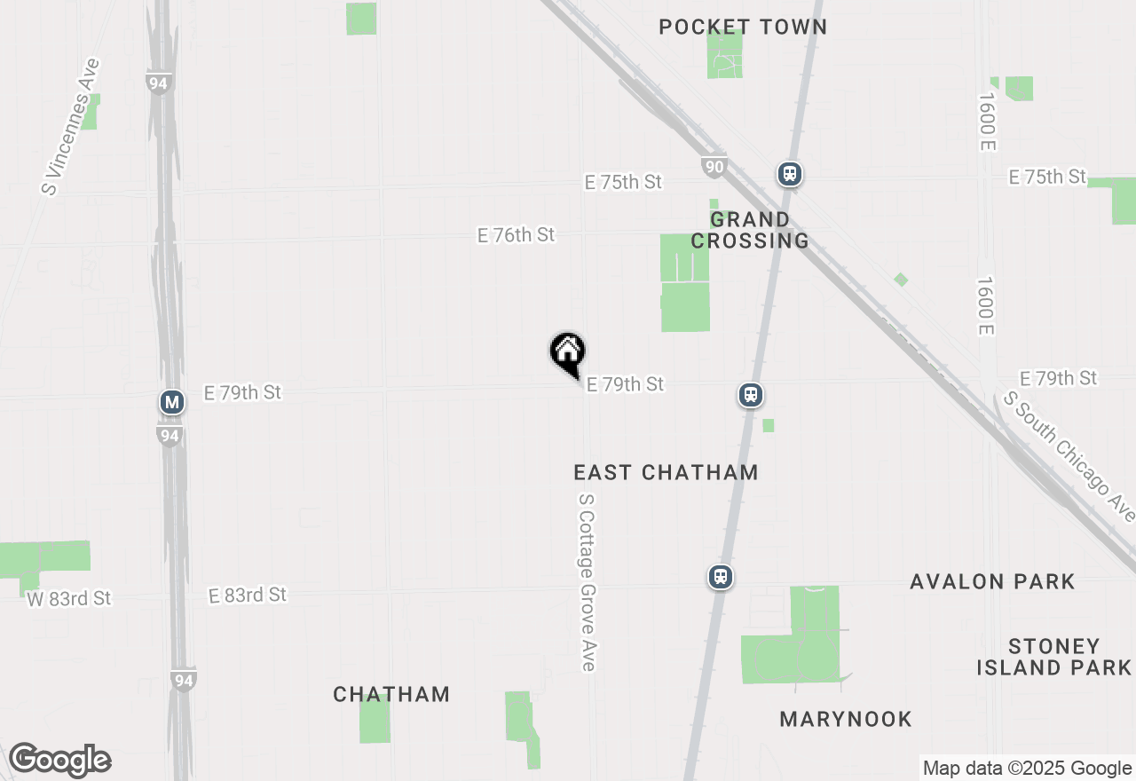 Map of 739 E 79th Street, Chicago,  60619