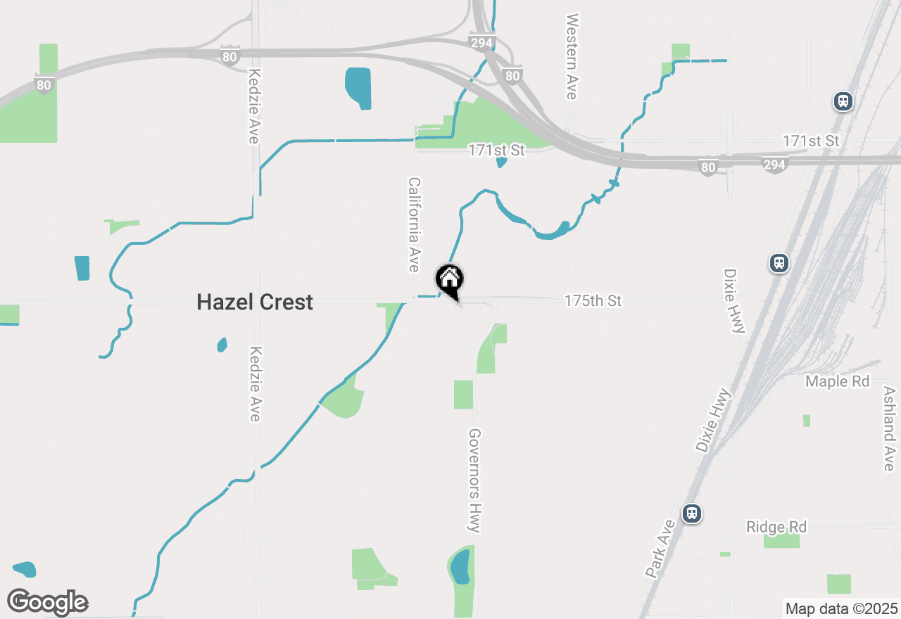 Map of 17504 Danielle Court, Hazel Crest, IL 60429