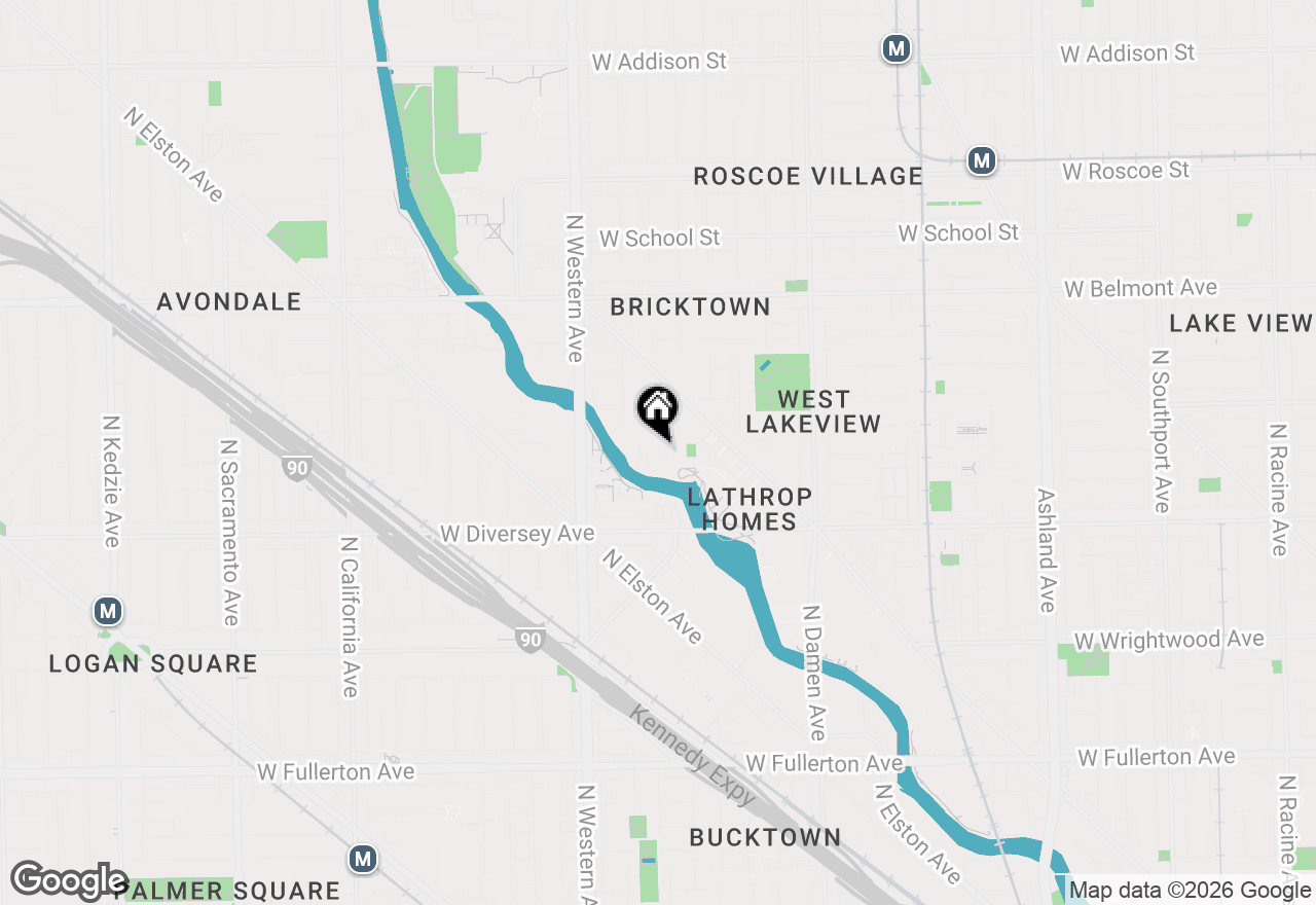 Map of 2235 W Oakdale Avenue #14-A, Chicago, IL 60618