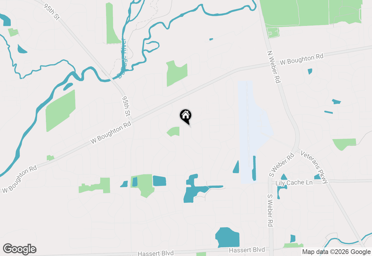 Map of 100 Sycamore Drive, Bolingbrook, IL 60490