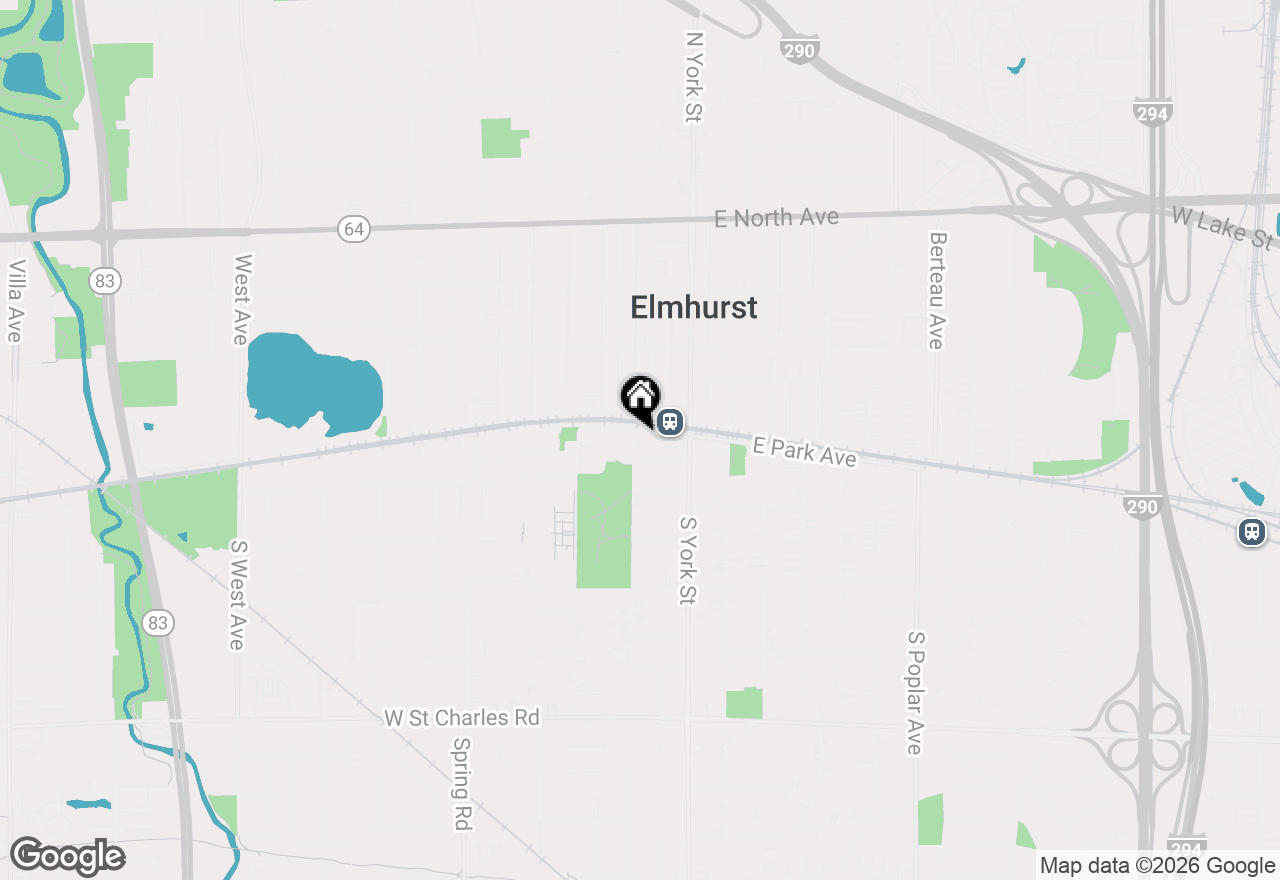 Map of 105 S Cottage Hill Avenue #204, Elmhurst, IL 60126