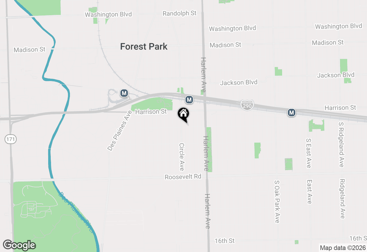 Map of 846 Circle Avenue #1, Forest Park, IL 60130