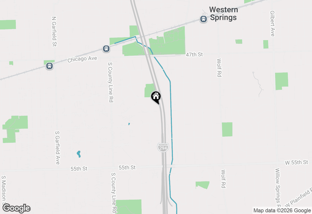 Map of 525 Columbia Avenue, Hinsdale, IL 60521