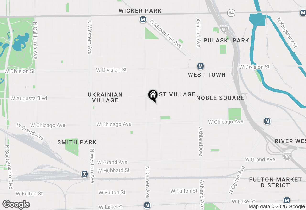 Map of 918 N Winchester Avenue #4, Chicago, IL 60622