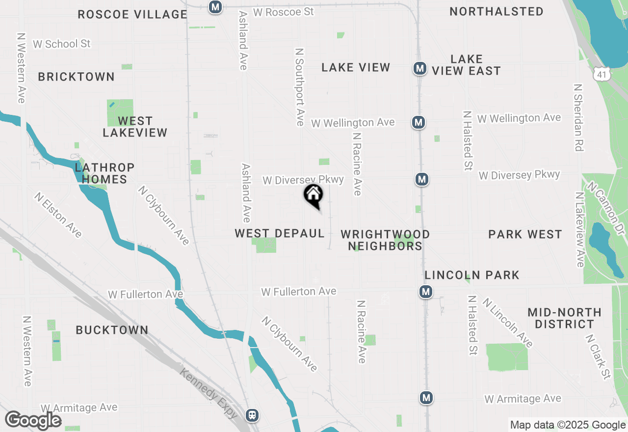 Map of 2642 N Wayne Avenue, Chicago, IL 60614