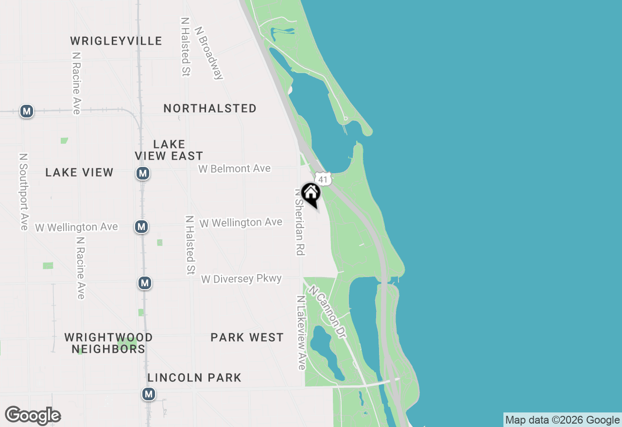 Map of 336 W Wellington Avenue #2005, Chicago, IL 60657