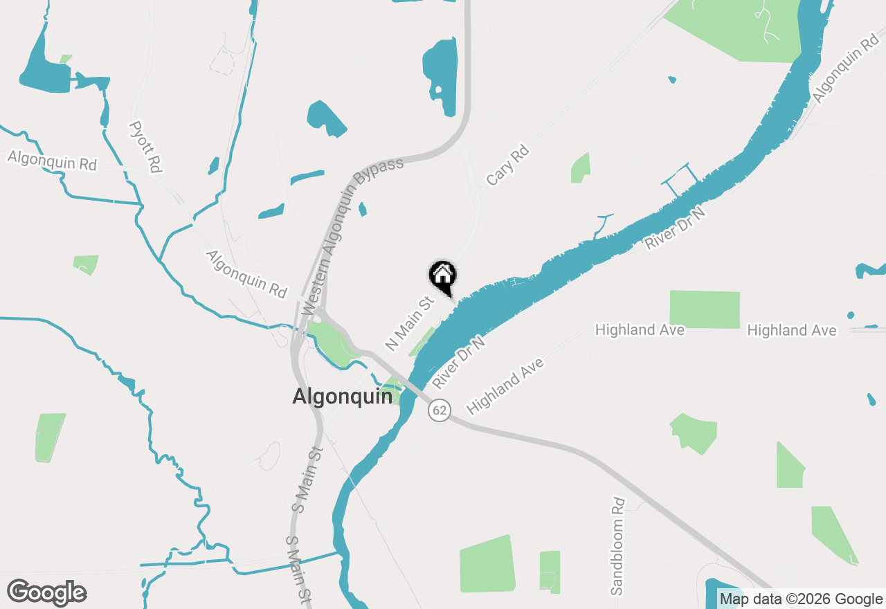 Map of 432 N Harrison Street, Algonquin, IL 60102