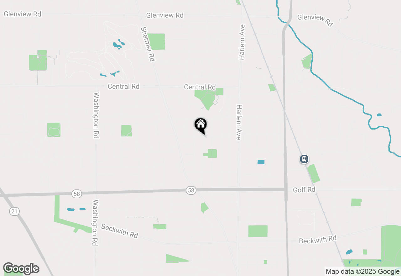 Map of 244 Elm Street, Glenview, IL 60025