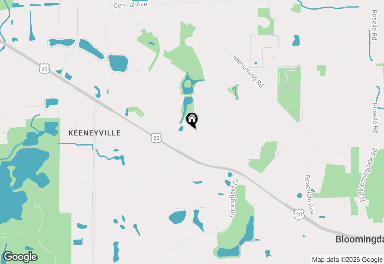 Map of 755 Rodenburg Road, Roselle, IL 60172