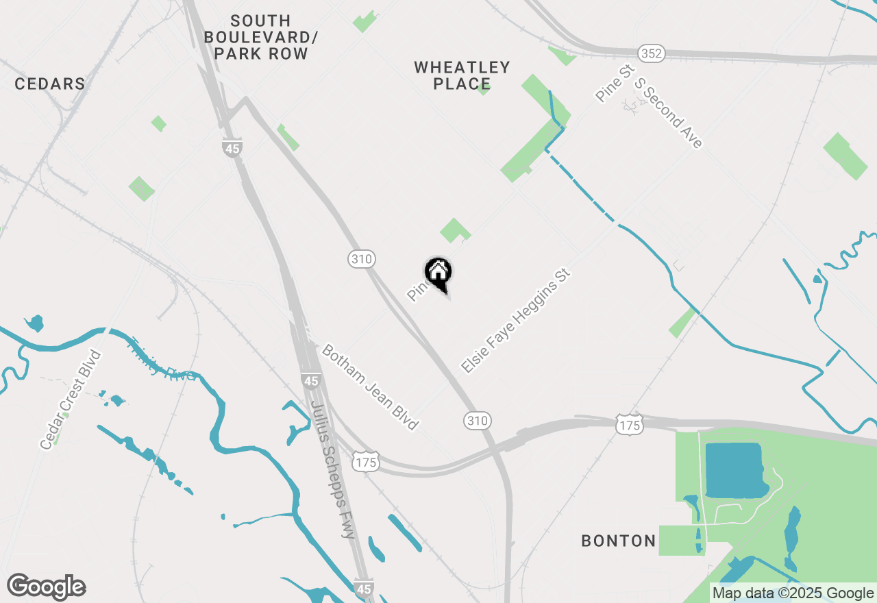 Map of 2314 Greer Street, Dallas, TX 75215