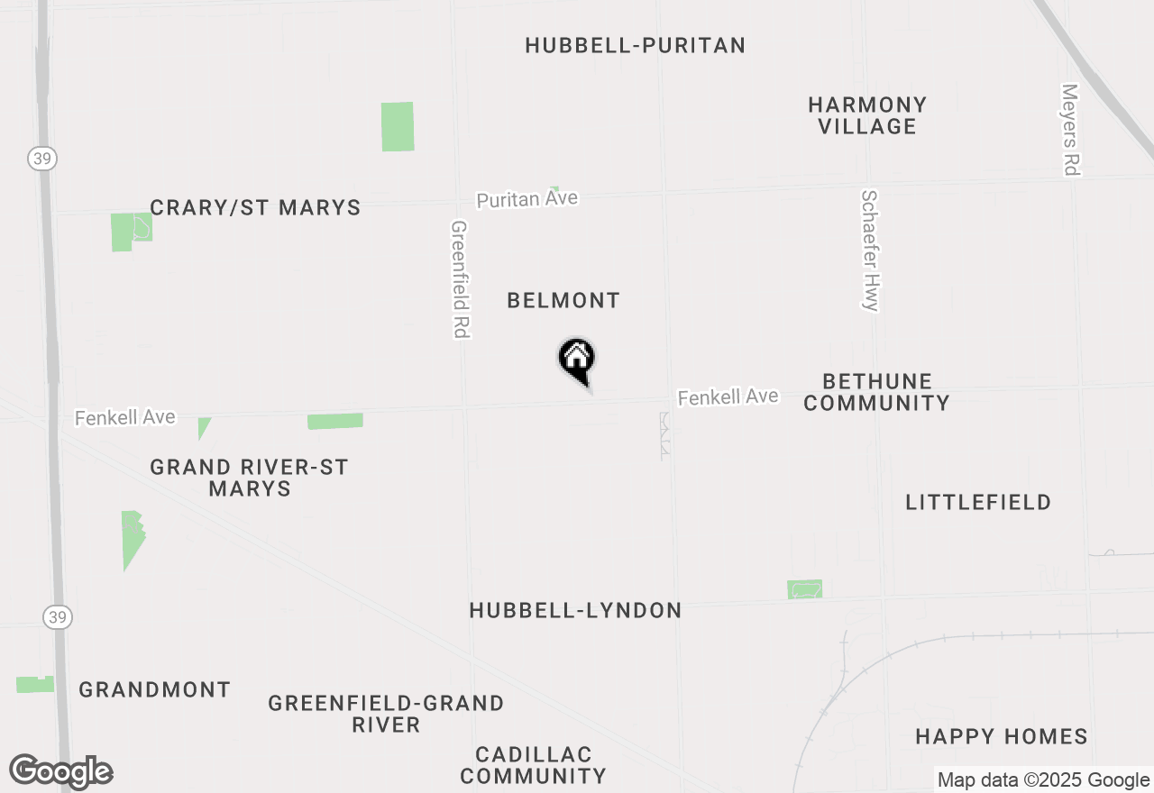 Map of 15032 Fenkell Street, Detroit, MI 48227