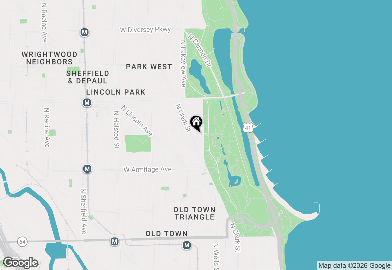 Map of 323 W Webster Avenue #3, Chicago, IL 60614