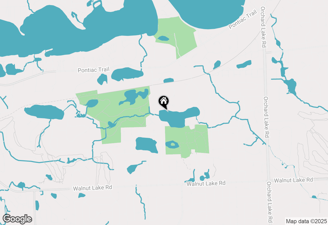 Map of 4825 Mirror Lake Drive, West Bloomfield, MI 48323
