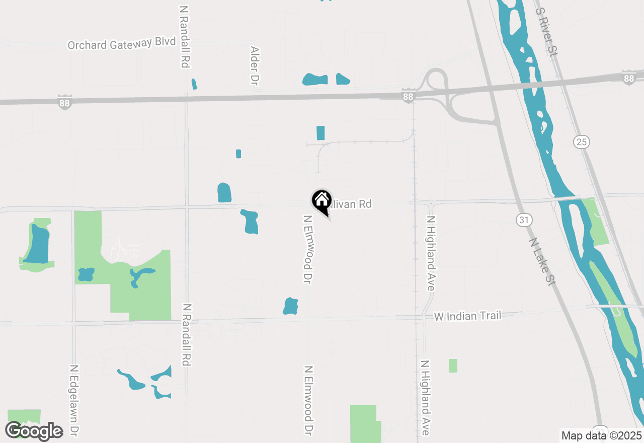 Map of 950 Arlon Road, Aurora, IL 60506