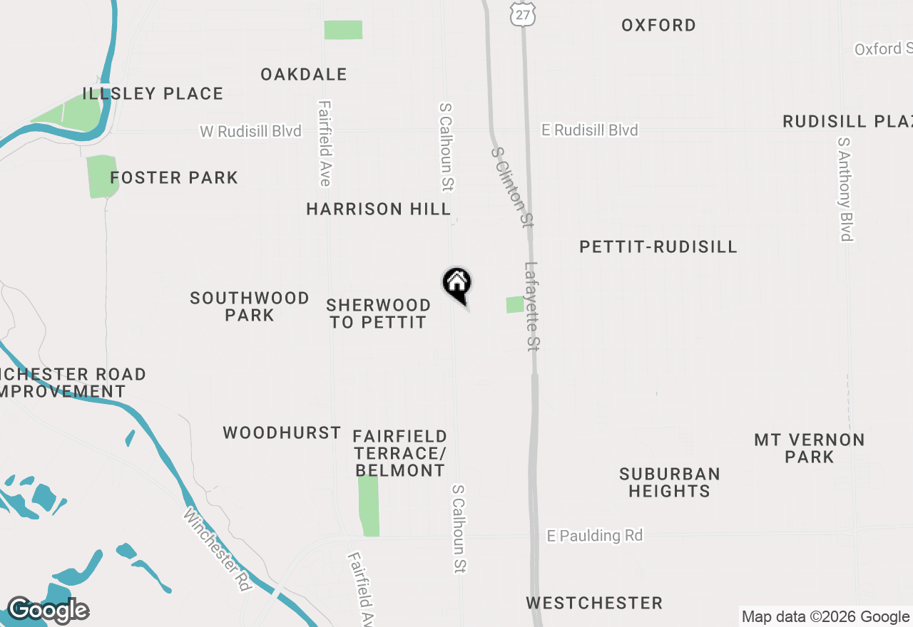 Map of 4615 S Calhoun Street, Fort Wayne, IN 46807