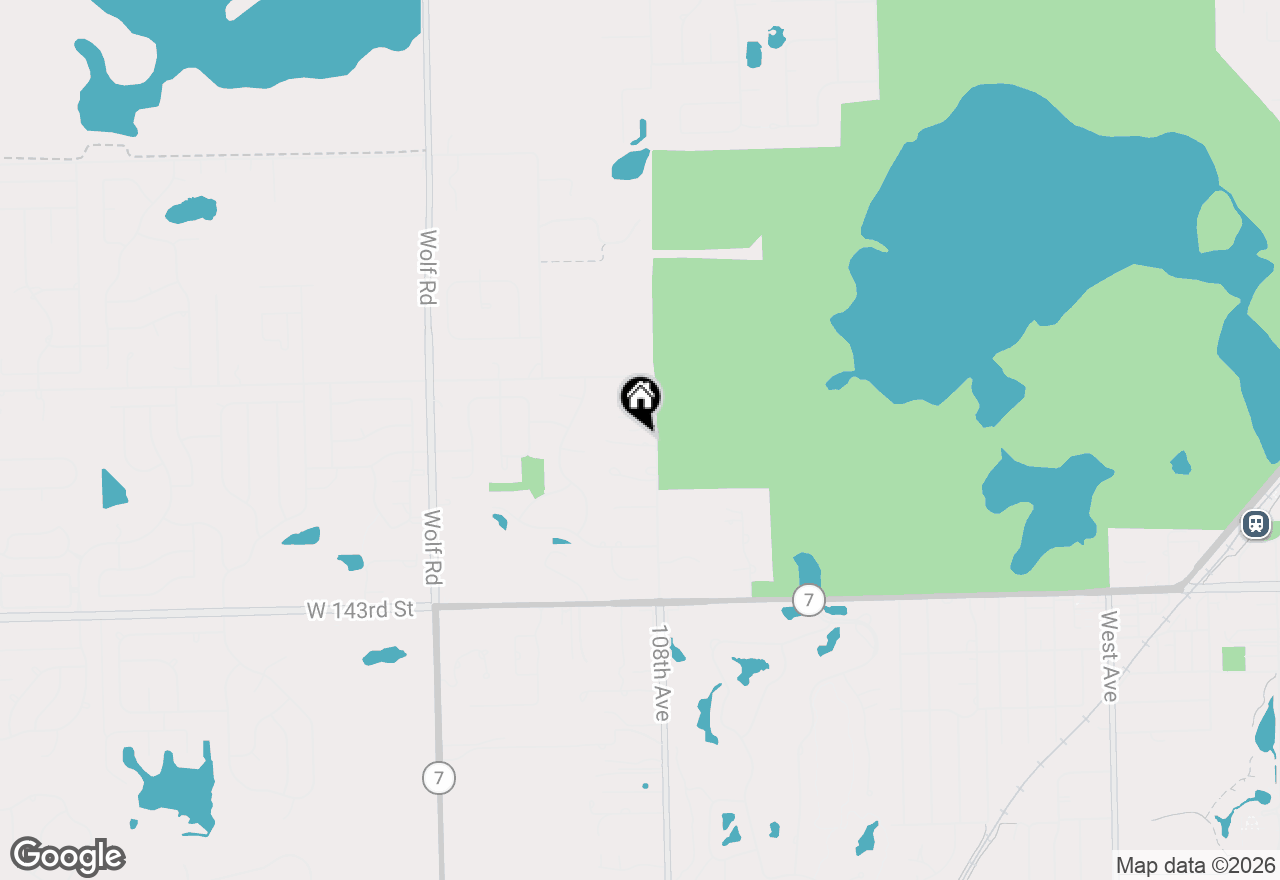 Map of 14000 108th Avenue, Orland Park, IL 60467