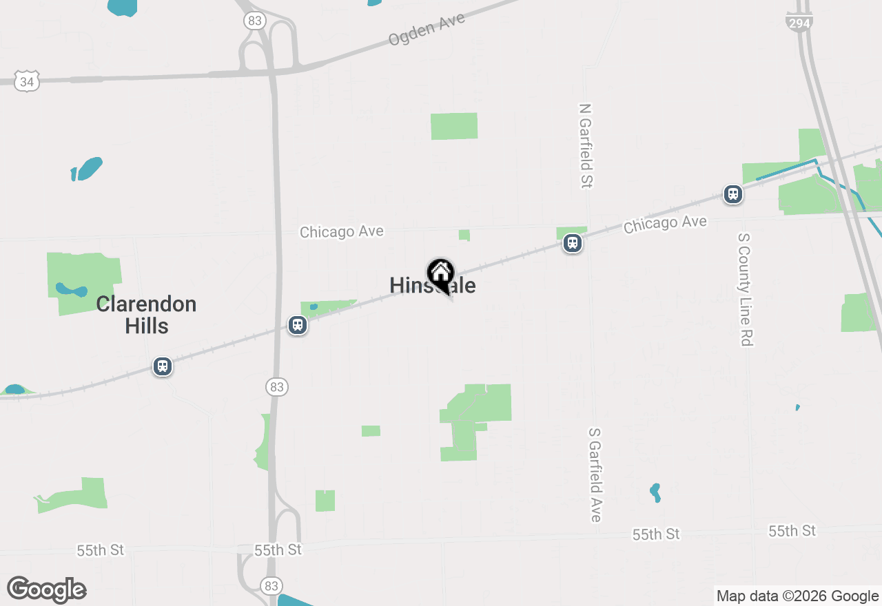 Map of 143 S Madison Street, Hinsdale, IL 60521