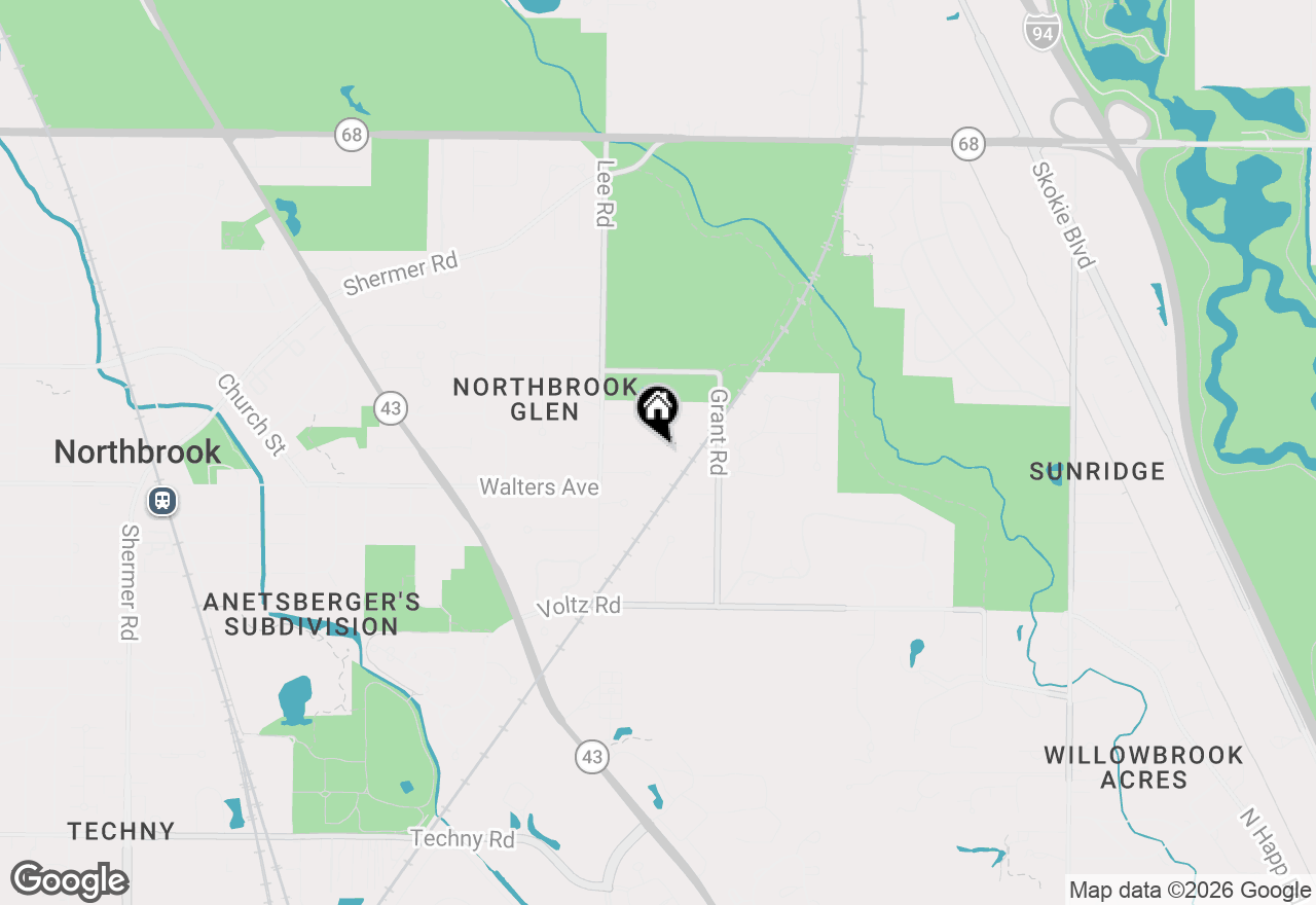 Map of 1135 Buttonwood Lane, Northbrook, IL 60062