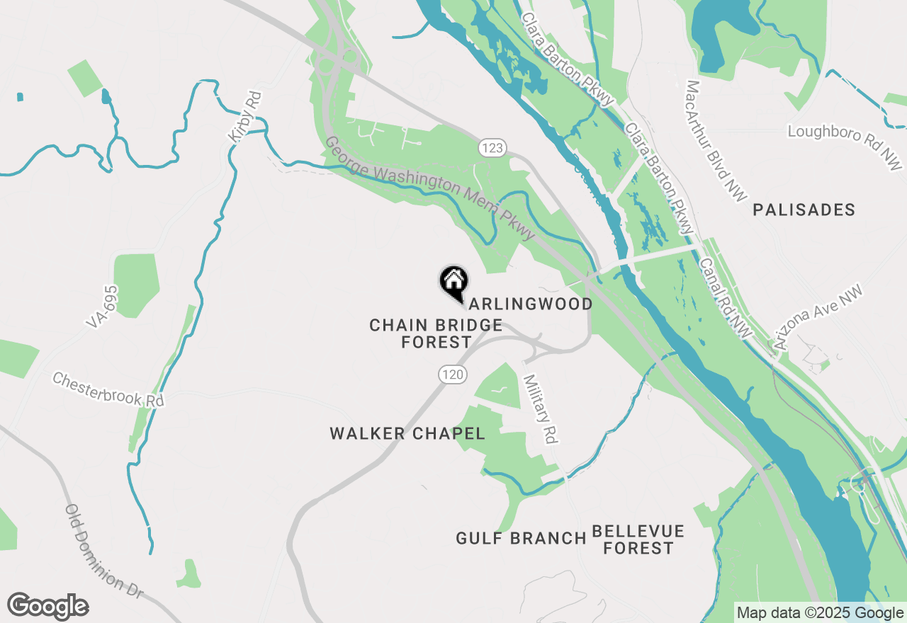 Map of 4001 N Ridgeview Road, Arlington, VA 22207