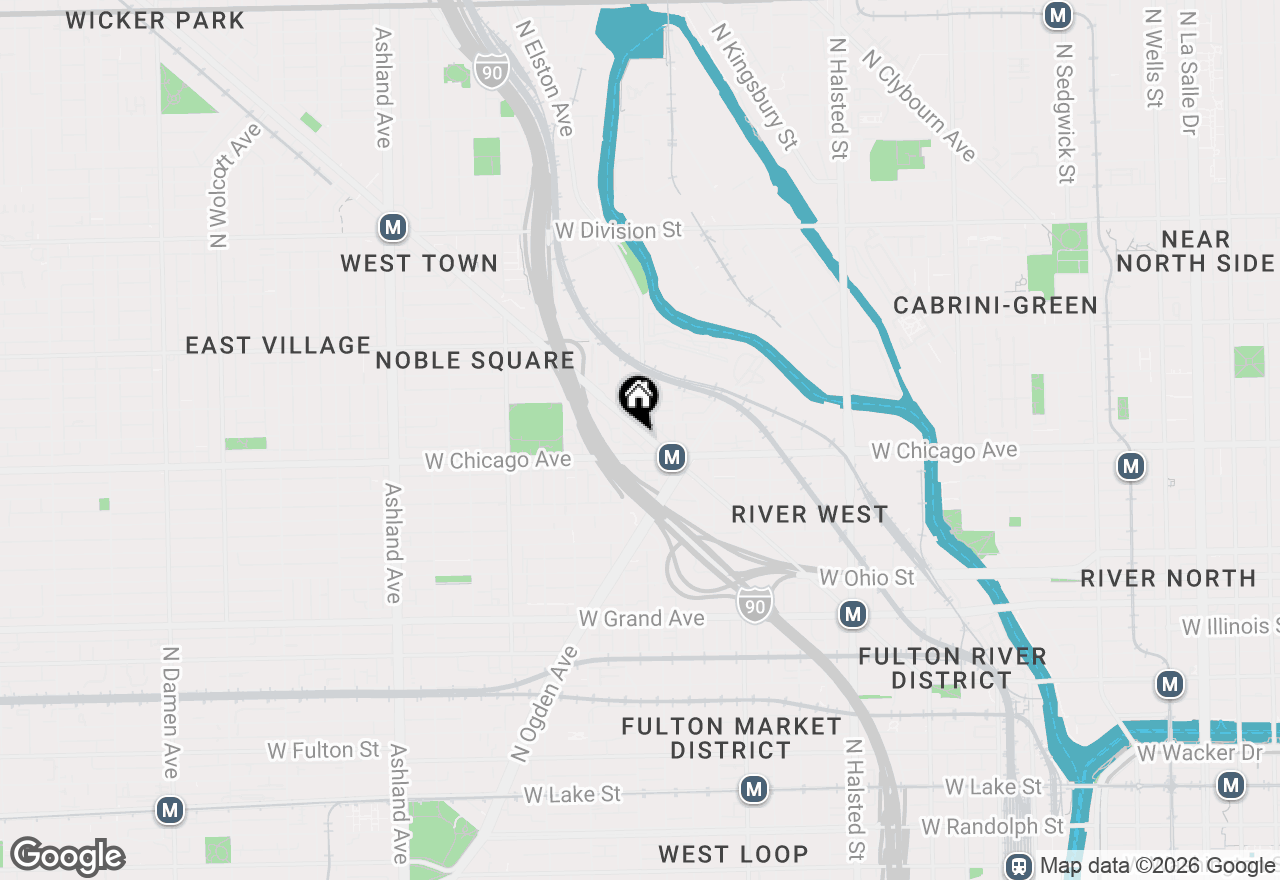 Map of 830 N Milwaukee Avenue #504, Chicago, IL 60642