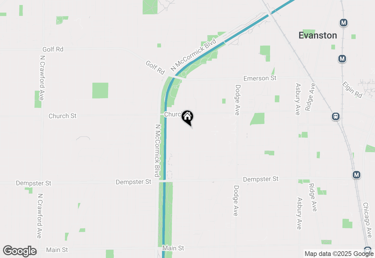 Map of 1601 Fowler Avenue, Evanston, IL 60201