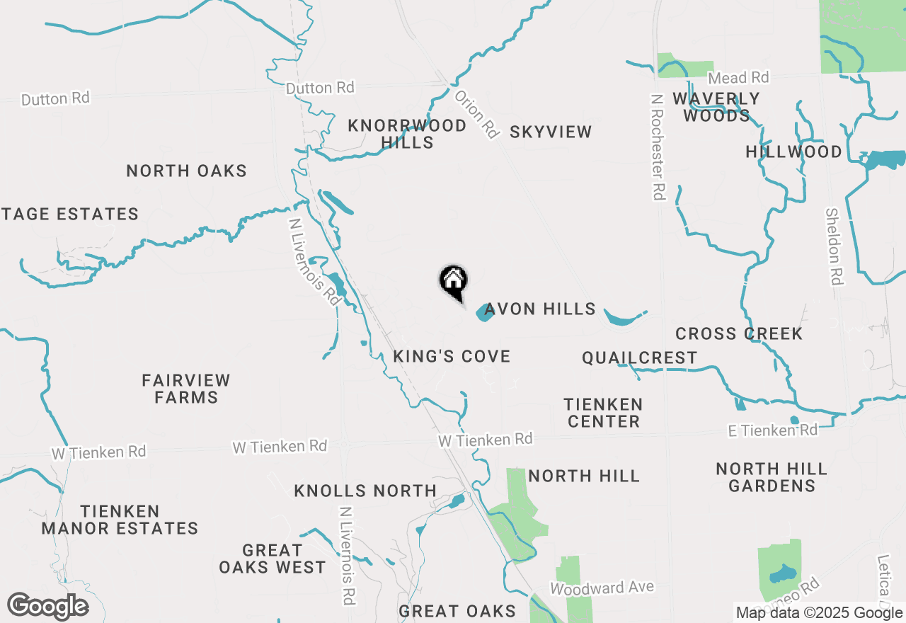 Map of 1340 Kings Cove Drive, Rochester Hills, MI 48306