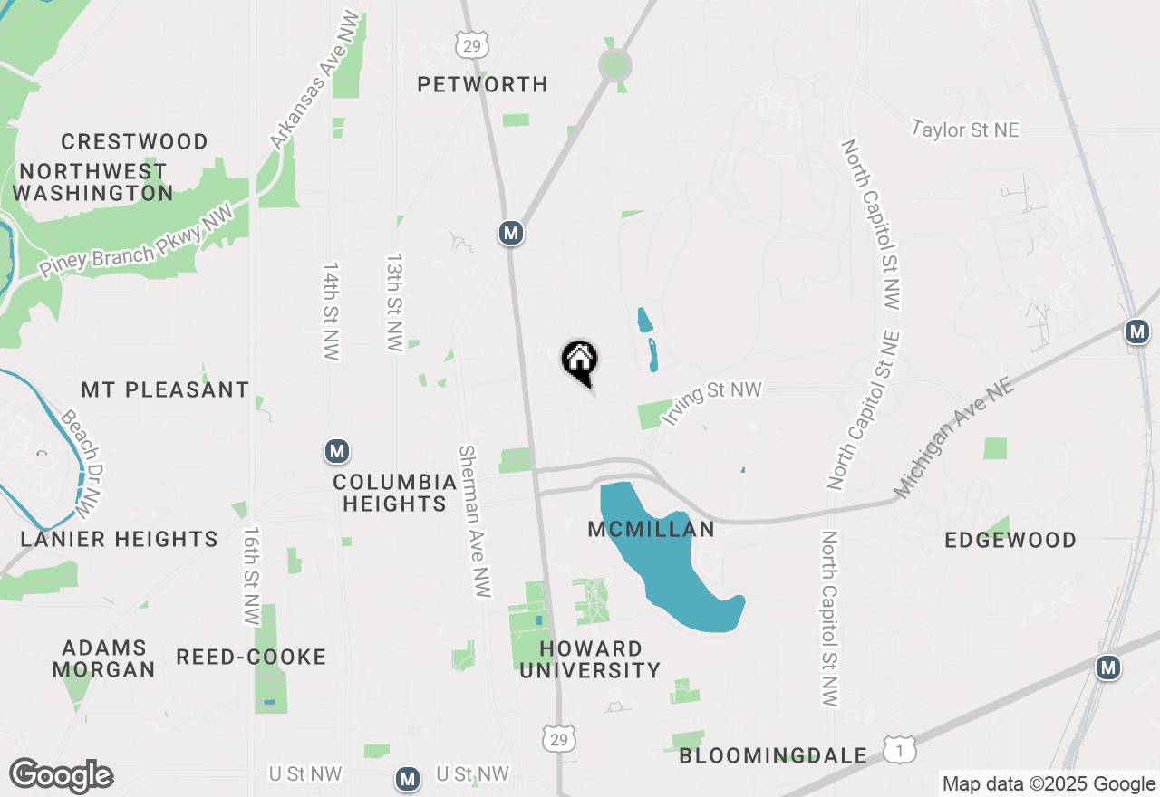 Map of 526 Lamont Street Nw #5, Washington, DC 20010
