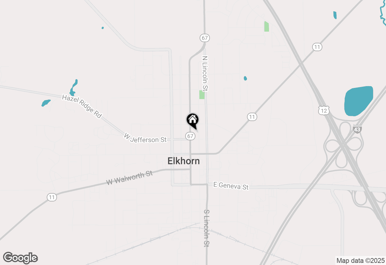 Map of 211 N Wisconsin St #LOWER, Elkhorn, WI 53121