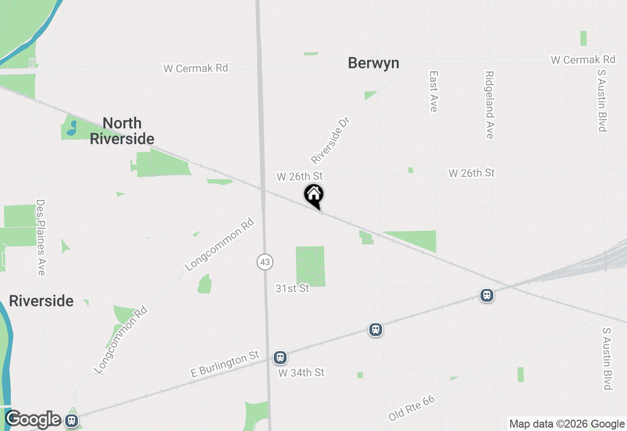 Map of 2817 Wenonah Avenue, Berwyn, IL 60402