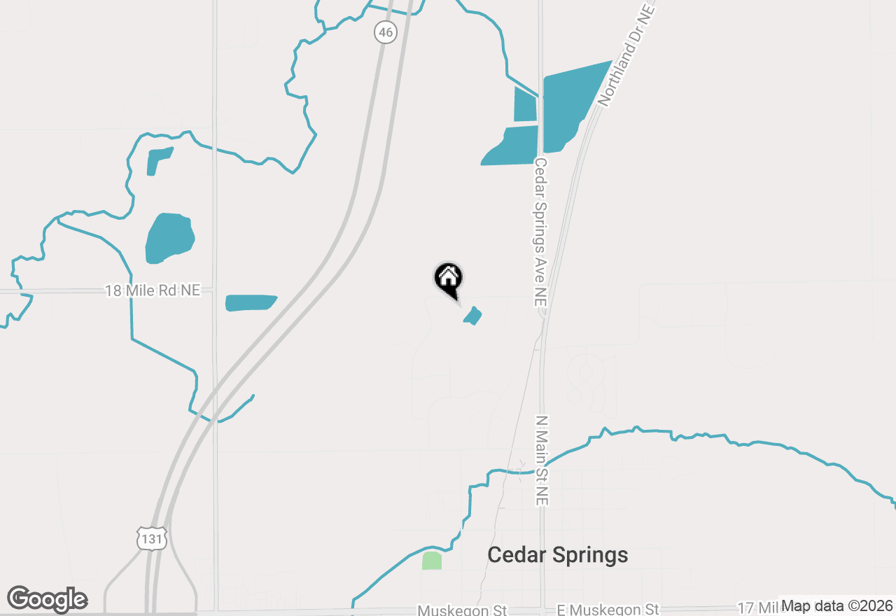 Map of 375 N Tannenbaum Trail, Cedar Springs, MI 49319