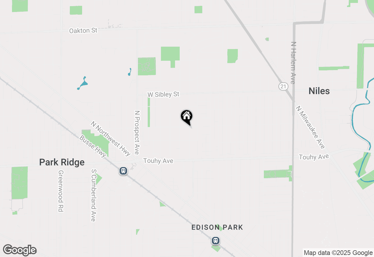 Map of (Address confidential), Park Ridge, Illinois 60068